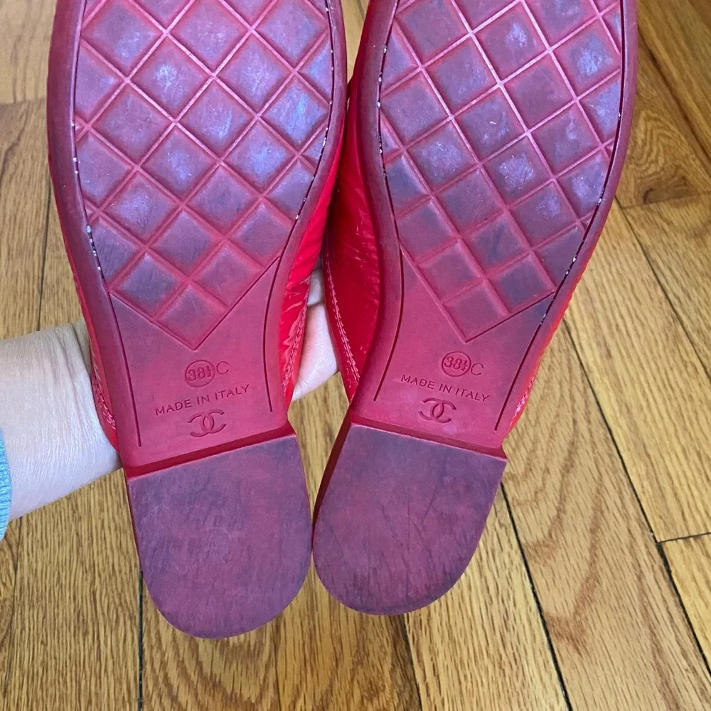 Chanel Red Women's Shoes - Picture 6 of 7